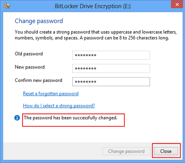 close BitLocker encryption