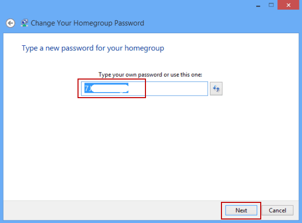 type a-new password and tap next