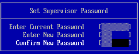 reset supervisor password