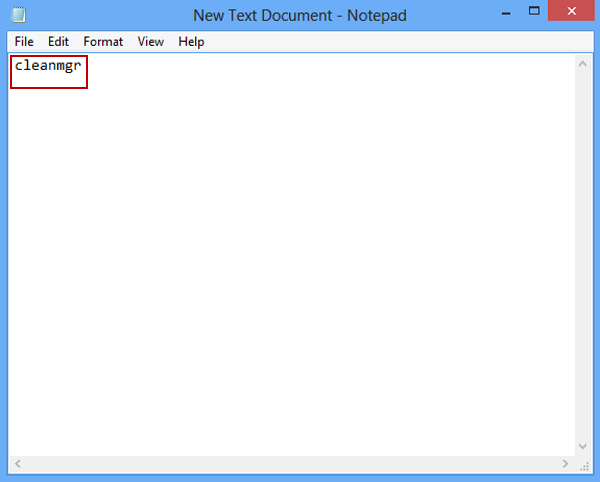 type cleanmgr