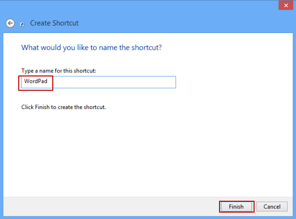 name the shortcut and tap finish