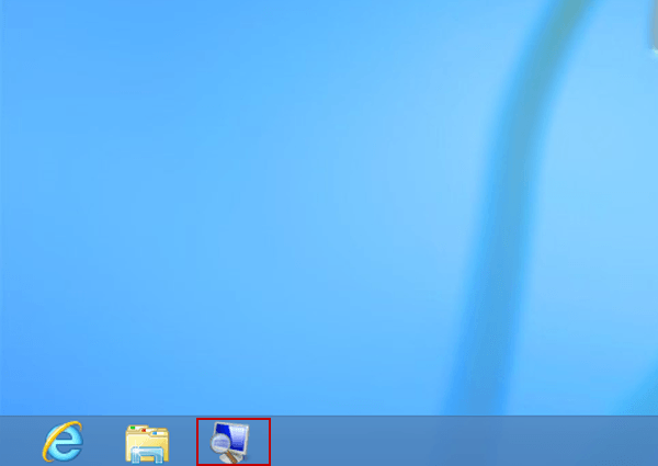 magnifier app pinned on taskbar