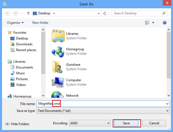 rename file and choose save