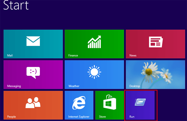 run added to start menu