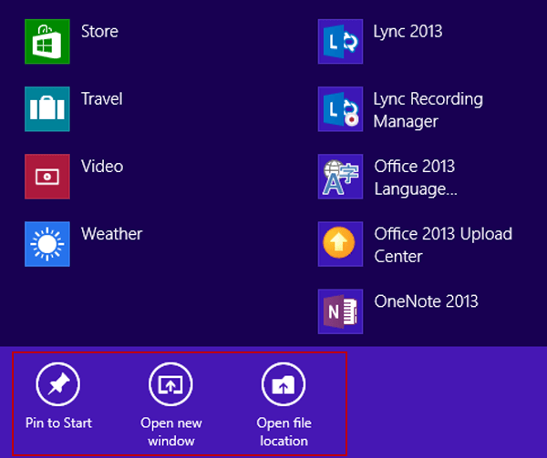 no pin to taskbar option