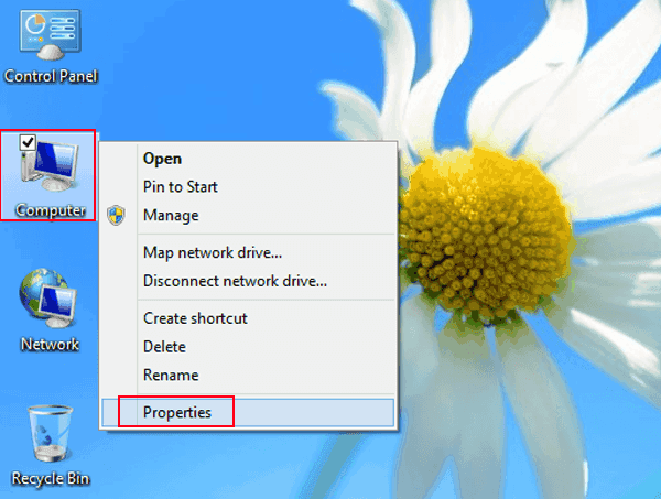 how to change pc name in windows 8