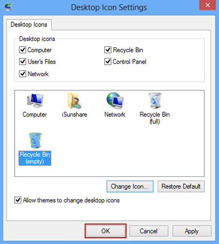 recycle bin computer icon