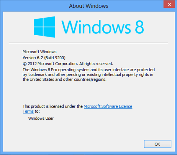 information of Windows version and licensed user