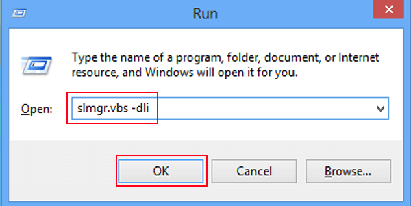 input a run command