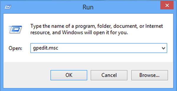 input gpedit.msc