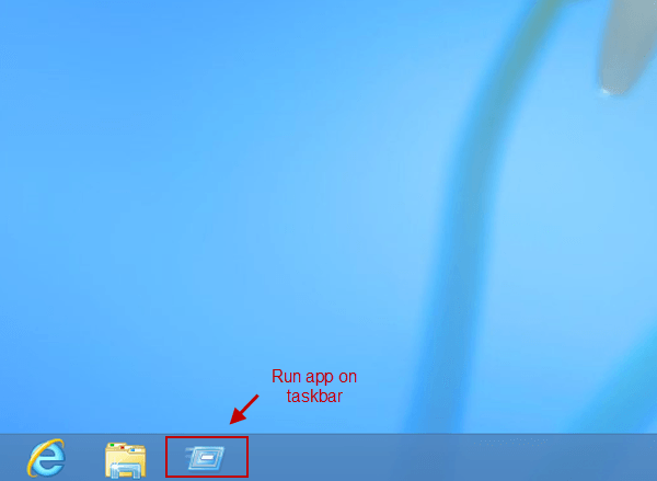 How to Create A Shortcut for Run on Windows 8 Desktop