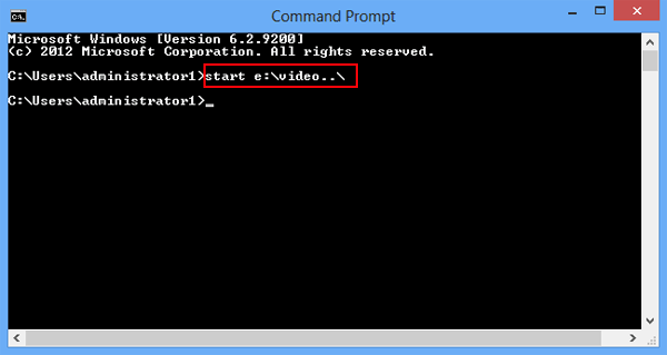 type a start command