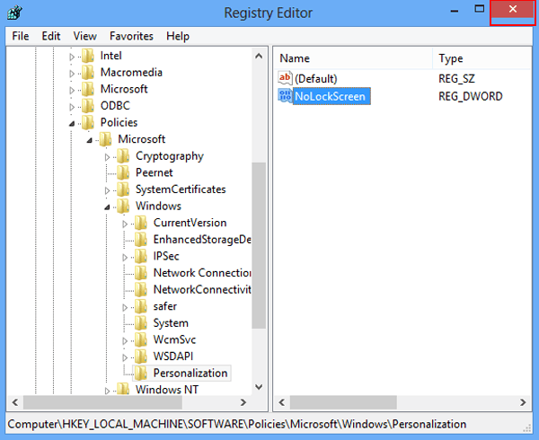 close registry editor