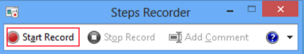 click start record