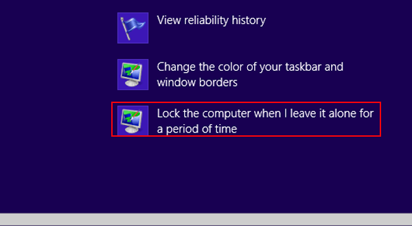 select Lock the computer