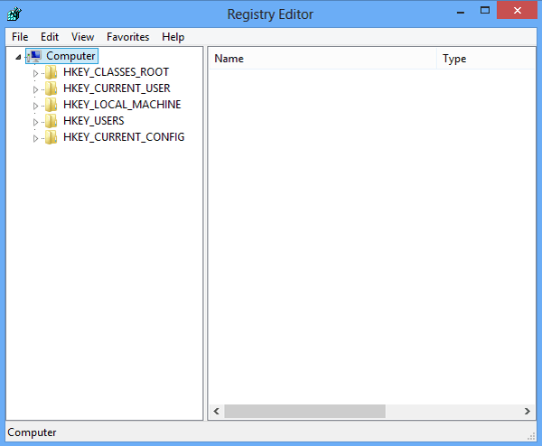 registry editor