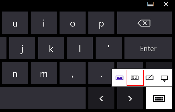 choose the second keyboard type