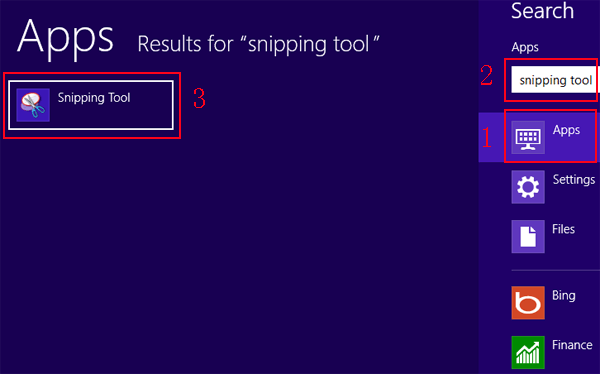 locate snipping tool windows 10