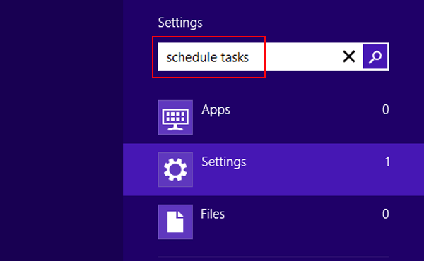 input schedule tasks