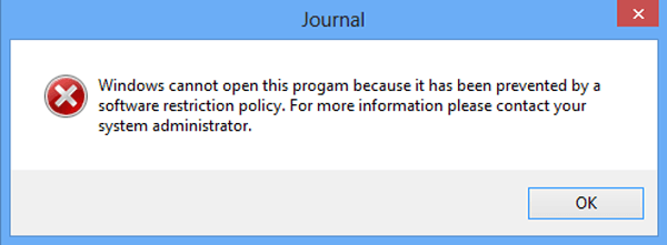 windows journal not working