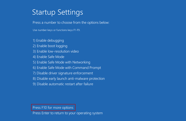 access uefi (bios) system setup from windows 10