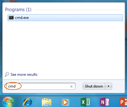 run command prompt in windows 7 pc