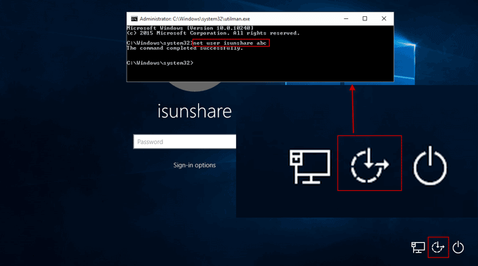 forgotten password on windows tablet