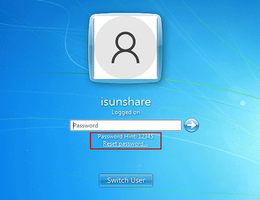 forgot password to laptop windows vista