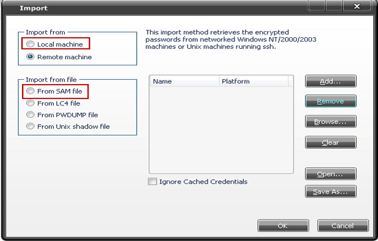 find windows password from sam file