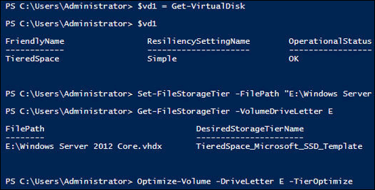 storage pinning in win server 2012 r2