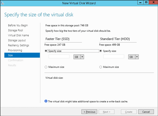 storage tiering in win server 2012 r2