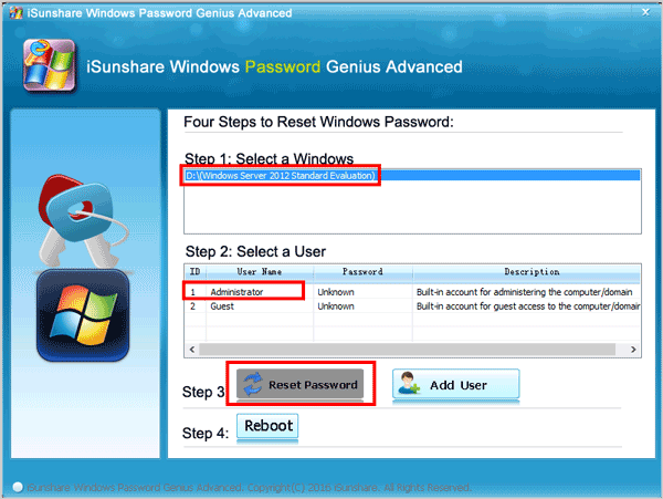 bypass windows server password