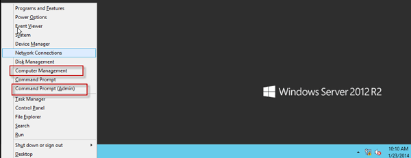 run command in windows server 2012 r2