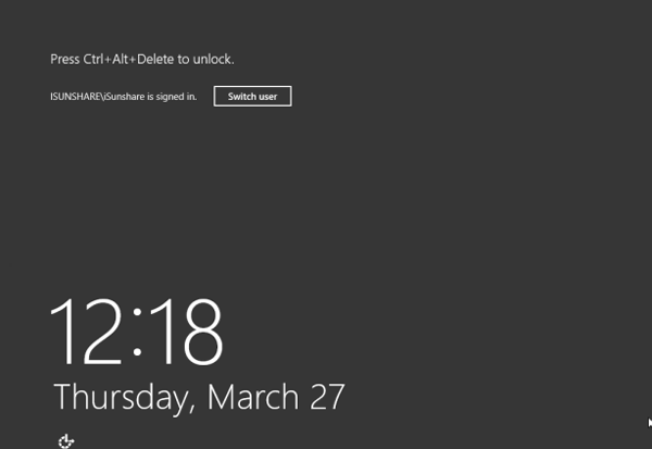 turn off windows server 2012 lock screen