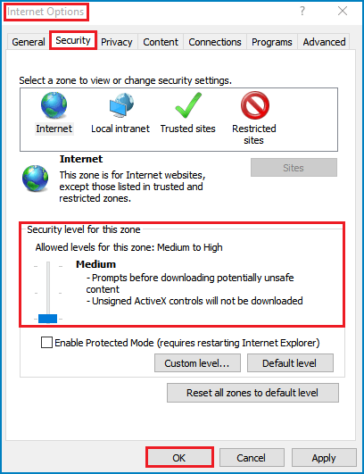 server 2016 internet explorer enhanced security disable