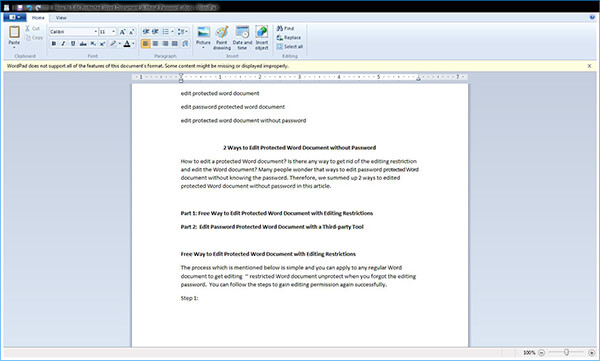 how to protect a document from further edits in word