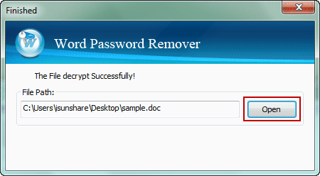 Öffnen Sie das Word-Dokument ohne Passwort
