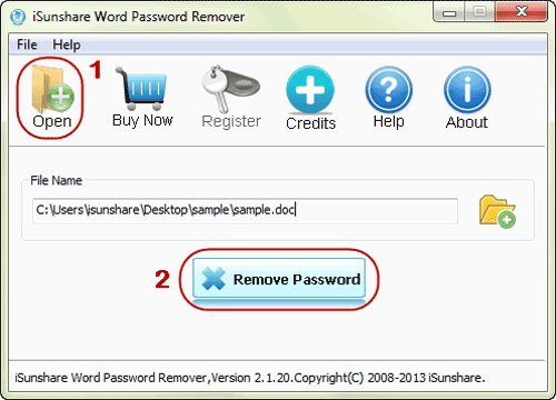 Entfernen Sie das Passwort aus dem passwortgeschützten Word-Dokument