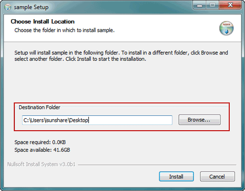 Installieren Sie die Exe-Datei, um die Zip-Datei zu entsperren