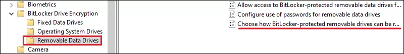 Choose How BitLocker Removable Drives can be Recovered