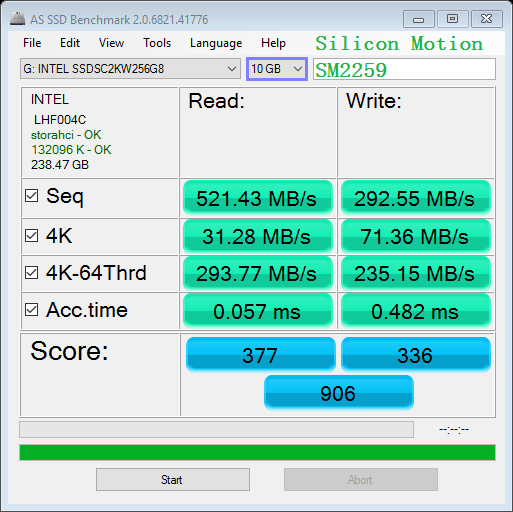 intel 10g sequential