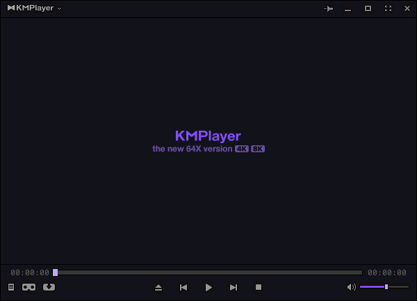the interface of KMPlayer
