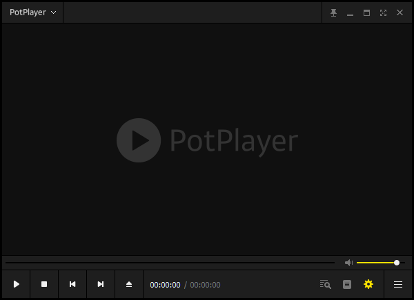 the interface of PotPlayer