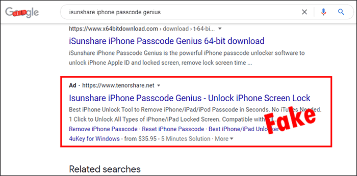 fake iphone passcode genius