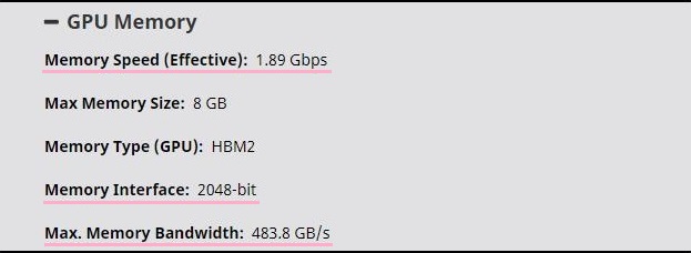 graphics cards memory