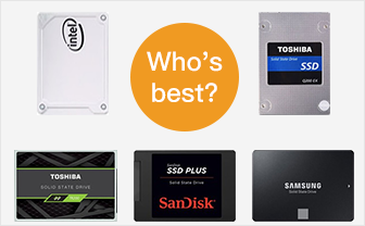 comparison of 5 SSDs