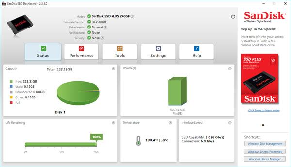 sandisk ssd plus softwaree