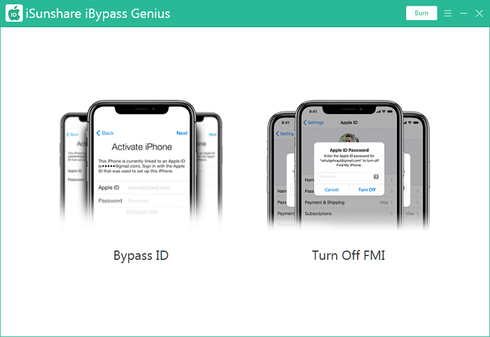 iSunshare iBypass Genius screenshot