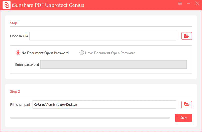 Windows 10 iSunshare PDF Unprotect Genius full