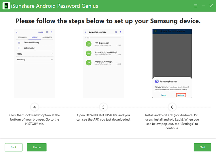 open Download history